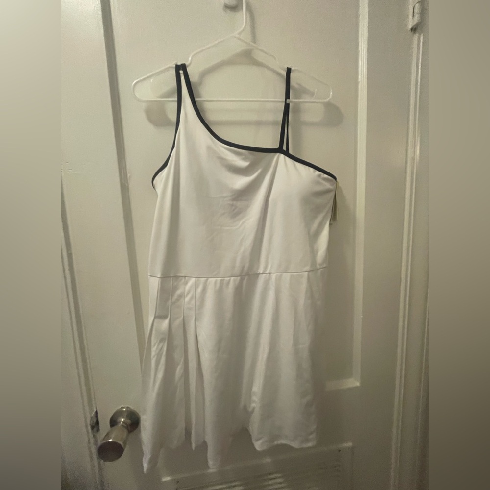 All In Motion Women’s White Dress with Black Trim With Shorts